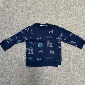 BabyGap Navy Star Wars Crewneck sweatshirt, size 3T